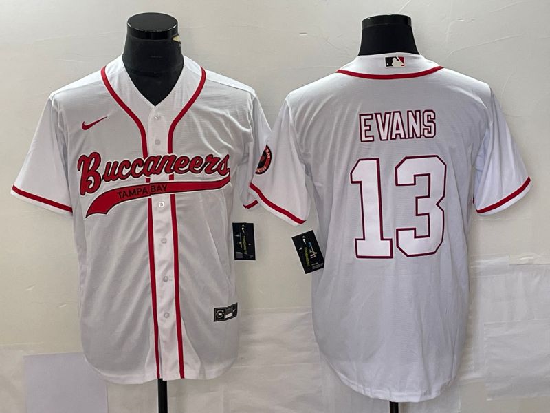 Men Tampa Bay Buccaneers #13 Evans White Co Branding Nike Game NFL Jersey style 1